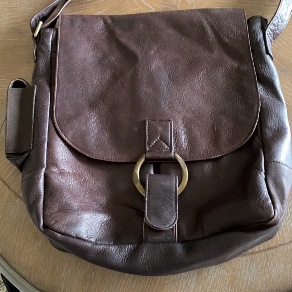 Wilson's Laptop Brown Leather Computer Bag or Messenger Bag